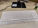 雙飛燕（A4TECH)FK15飛時(shí)代簡(jiǎn)約有線(xiàn)鍵盤(pán)超薄防水巧克力按鍵筆記本電腦外接USB接口輕音 象牙白色 曬單實(shí)拍圖