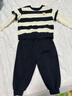迷你巴拉巴拉長(cháng)袖套裝男女童潮流萌趣衛衣長(cháng)褲兩件套2025秋季新款 黑白色調00491 110 曬單實(shí)拍圖