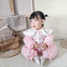 G.DUCKKIDS童裝嬰兒衣服秋冬新生兒連體衣寶寶冬裝加厚棉衣中式周歲服幼兒 粉色 66cm建議0-3個(gè)月8-12斤cm 曬單實(shí)拍圖