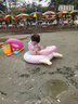 361°兒童游泳圈加厚款救生圈防側(cè)翻女童初學者寶寶充氣腋下圈 曬單實拍圖