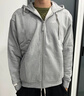 adidas休閑舒適寬松加絨連帽夾克外套男女秋冬阿迪達斯官方輕運動(dòng)   中麻灰   L 曬單實(shí)拍圖