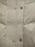 艾萊依【宋佳同款】鵝絨服女2025冬季新款雙層領(lǐng)羽絨服收腰短款鵝絨外套 乳灰米 S 【建議80-110斤】155 曬單實(shí)拍圖