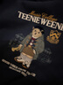 Teenie Weenie小熊女裝衛衣2025冬季新款格紋圖案拼接時(shí)髦圓領(lǐng)上衣 深藍色 L 曬單實(shí)拍圖