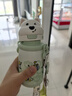 babycare西高地保溫杯學(xué)飲兒童寶寶學(xué)生上學(xué)水壺吸管直飲杯外出6月+-大綠 曬單實拍圖