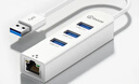 畢亞茲 USB3.0轉網(wǎng)口分線(xiàn)器拓展RJ45網(wǎng)線(xiàn)接口HUB轉換器 筆記本電腦臺式機以太網(wǎng)口擴展 Win8/10轉接頭 曬單實(shí)拍圖
