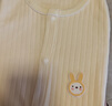 愛寶適嬰兒連體衣春秋純棉寶寶哈衣爬服新生兒衣服睡衣黃色90cm  T142 曬單實(shí)拍圖