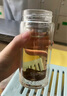 蘇泊爾（SUPOR）玻璃杯雙層男女士家用辦公商務(wù)送禮泡茶水杯車(chē)載便攜茶杯子 340ML-紫粉 曬單實(shí)拍圖