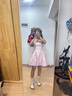 UR2025秋季新款女裝經(jīng)典氣質(zhì)通勤高腰無(wú)袖連衣裙UYY750104 水粉 (領(lǐng)口偏低) S 曬單實(shí)拍圖