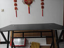初學(xué)者  電腦桌臺(tái)式家用電競(jìng)桌椅套裝辦公桌簡(jiǎn)約書(shū)桌游戲桌書(shū)房寫(xiě)字桌子 子夜黑120*60-電競(jìng)紋路 曬單實(shí)拍圖