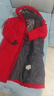 鴨鴨【冰殼系列2.0】鴨鴨兒童羽絨服長(cháng)款過(guò)膝連帽冬季男女童厚外套HY 中國紅 160 (95斤-115斤) 曬單實(shí)拍圖