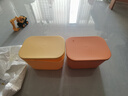 晟旎尚品雜物收納盒家用零食玩具桌面儲(chǔ)物盒宿舍衣柜衣服塑料整理箱收納箱 大號(hào)加高-兩只裝（帶蓋） 曬單實(shí)拍圖