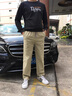 JEEP SPIRIT工裝褲男2025寬松直筒透氣夏季純棉男士休閑褲商務(wù)春秋季長(cháng)褲子男 土黃色 L 【130-150斤】 曬單實(shí)拍圖