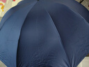 天堂 雙人晴雨傘三折 晴雨傘三折10骨超大加固黑膠防曬傘 深邃藍 曬單實(shí)拍圖