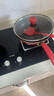 特福（Tefal）炒鍋家用不粘鍋平底炒鍋28cm炒鍋電磁爐燃氣灶通用有鈦 曬單實(shí)拍圖