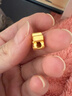 中銀鑫行桃花轉(zhuǎn)運(yùn)珠吊墜足金999黃金項(xiàng)鏈掛墜硬金DIY手串送女友禮物 桃花吊墜（克重多退少補(bǔ)） 約0.8g 曬單實(shí)拍圖