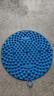 TEEIS德國指壓板腳底按摩腳墊穴位疏通腳心仿鵝卵石圓形墊慢跑 煙雨藍 【升級圓形直徑55cm】 曬單實(shí)拍圖
