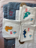 貝肽斯吸汗巾兒童隔汗巾一片式刺繡吸汗導濕嬰兒幼兒園墊背巾M碼 2-6歲 曬單實(shí)拍圖