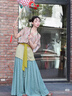 謎阿凰【霽荷仿花羅漢服半身裙】女小個(gè)子春夏改良國(guó)風(fēng)日常百搭通勤款 霽荷仿花羅褶裙（15天） S 曬單實(shí)拍圖