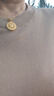 中國黃金（CHINA GOLD）八寶羅盤黃金項鏈女士足金吊墜男女款七夕情人節(jié)禮物送女友老婆 八寶羅盤吊墜約2.6g*配銀鏈【甄選禮盒】 曬單實拍圖