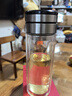 希諾（HEENOOR） 雙層玻璃杯茶水分離杯男女士大容量杯子隔熱茶杯商務(wù)泡茶水杯 【升級(jí)抗菌版-推薦】本色320ml 曬單實(shí)拍圖