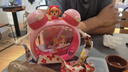 草莓生活汪汪隊(duì)兒童水杯大容量防摔杯子小學(xué)生上學(xué)便攜雙蓋雙飲水壺天天款 曬單實(shí)拍圖
