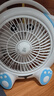 祥瓏電風(fēng)扇學(xué)生宿舍床上小型電扇迷你辦公室桌面臺式床頭家用插電卡通風(fēng)扇 音樂(lè )狗【兩檔調節】 曬單實(shí)拍圖