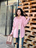 Levi's李維斯25年秋冬新款女士美式復古巴恩風(fēng)燈芯絨翻領(lǐng)休閑襯衫 粉色 M 曬單實(shí)拍圖