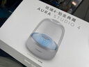 哈曼卡頓琉璃4代 四代藍牙音響 Aura Studio 4 家用桌面音箱360度環(huán)繞立體聲 哈曼卡頓琉璃4 重低音 琉璃四白金色（底座套餐） 曬單實(shí)拍圖