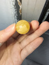 石玥珠寶收藏級天然原礦蜜蠟單珠散珠配飾滿(mǎn)蜜雞油黃妖花白花蜜17-18mm 曬單實(shí)拍圖