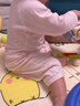 貝瑞加（Babyprints）寶寶連體衣純棉嬰兒夏季衣服兒童家居睡衣薄款爬服A類(lèi)柔軟 粉90 曬單實(shí)拍圖