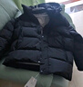 雪中飛高充絨連帽羽絨服男士冬季戶(hù)外出勤休閑三層保暖防寒科技羽絨外套 藏青色 XL (180) 曬單實(shí)拍圖