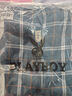 花花公子（PLAYBOY）長(zhǎng)袖襯衫男寬松春秋季潮流格子襯衫男士休閑襯衣外套 白色 XL 曬單實(shí)拍圖