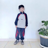 G.DUCKKIDS小黃鴨童裝男童套裝春秋季帥氣兒童衣服韓版寶寶運(yùn)動服衛(wèi)衣兩件套 藏青色 110 (建議身高100cm 4-5歲)cm 曬單實(shí)拍圖