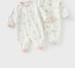 戴維貝拉（DAVE＆BELLA）百天寶寶衣服全棉小童連體衣秋裝新品嬰兒爬爬服嬰幼兒睡衣哈衣 貓咪印花【現(xiàn)貨】 80cm （建議身高73-80cm） 曬單實拍圖