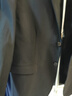 紗格大碼西服男套裝加肥加大西裝外套胖子寬松特大號正裝新郎結婚西服 黑色【單西服上衣】 5XL (建議215-225斤) 曬單實(shí)拍圖