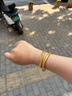 可穎金包銀馬鞭手鏈999足金包銀男女款霸氣實(shí)心老板鏈節(jié)日送老公禮物 包金3.8克重約80克*1.5MM*21CM 輕奢款馬鞭手鏈 曬單實(shí)拍圖