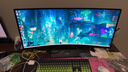 AOC 34英寸WQHD 240Hz超頻250Hz HVA快速液晶1ms HDR400 1500R曲面帶魚(yú)屏 21:9游戲電競顯示器CU34G3Z 曬單實(shí)拍圖