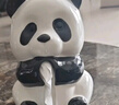 達沃熊貓紙巾盒客廳紙抽盒陶瓷家用裝飾品擺件創(chuàng  )意卡通餐巾紙盒高顏值 熊貓紙巾盒（帶底托】1個(gè) 曬單實(shí)拍圖