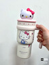 三麗鷗（SANRIO）凱蒂貓HelloKitty公仔冰霸保溫杯316不銹鋼帶吸管女生日禮物700ml 曬單實(shí)拍圖