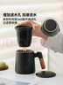 京東京造茶杯便攜式黑陶茶泡茶壺茶杯功夫茶具辦公杯隨身茶壺容量400ml 曬單實拍圖