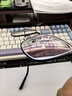 依視路（ESSILOR） 鉆晶系列高清耐磨防藍(lán)光近視超薄鏡片專業(yè)配度數(shù)眼鏡架男女鏡框 鈦+金屬-全框-4021BK-黑色 鏡框+依視路膜巖高清1.60現(xiàn)片 曬單實(shí)拍圖