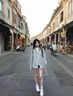 MMOPTOP美式扎染長袖襯衫秋季男痞帥ins寬松休閑襯衣外套MCS24淺藍(lán)L 曬單實拍圖