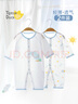 翹腳鴨（Tiptoe Duck）嬰兒衣服新生兒夏季薄款連體衣滿(mǎn)月寶寶百天睡衣 小河馬2件 80cm 曬單實(shí)拍圖