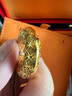 老鋪黃金古法手工足金項鏈 · 古錢紋平安扣吊墜（繩鏈款） 小號金重約24.39g 曬單實拍圖