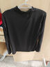 花花公子絲光棉長(cháng)袖t恤男秋冬半高領(lǐng)打底衫男純色修身薄上衣親膚內搭百搭 黑色 【長(cháng)半高】 M 【85-105斤】 曬單實(shí)拍圖