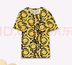 范思哲（VERSACE）23春夏男士金色滿(mǎn)印花T恤汗衫 黑色-金色 6 曬單實(shí)拍圖