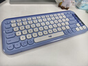 羅技（Logitech）POP ICON KEYS 泡泡鍵盤(pán) 藍牙辦公鍵盤(pán) 無(wú)線(xiàn)鍵盤(pán)  AI便攜鍵盤(pán) 筆記本鍵盤(pán) 紫色 曬單實(shí)拍圖