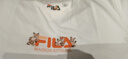 FILA 斐樂官方韓素希同款女子針織短袖衫2025夏小狐貍刺繡純棉舒適T恤 曬單實拍圖
