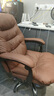 自然元素 電腦椅家用舒適久坐辦公椅子沙發(fā)座椅電競椅可躺靠背轉椅老板椅 咖色（PU皮革）高彈海綿 曬單實(shí)拍圖