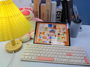 B.O.W航世 HD363CL-2 雙模充電無線藍(lán)牙鍵盤 筆記本臺式電腦平板ipad手機靜音家用辦公通用鍵盤 茶奶酪 曬單實拍圖